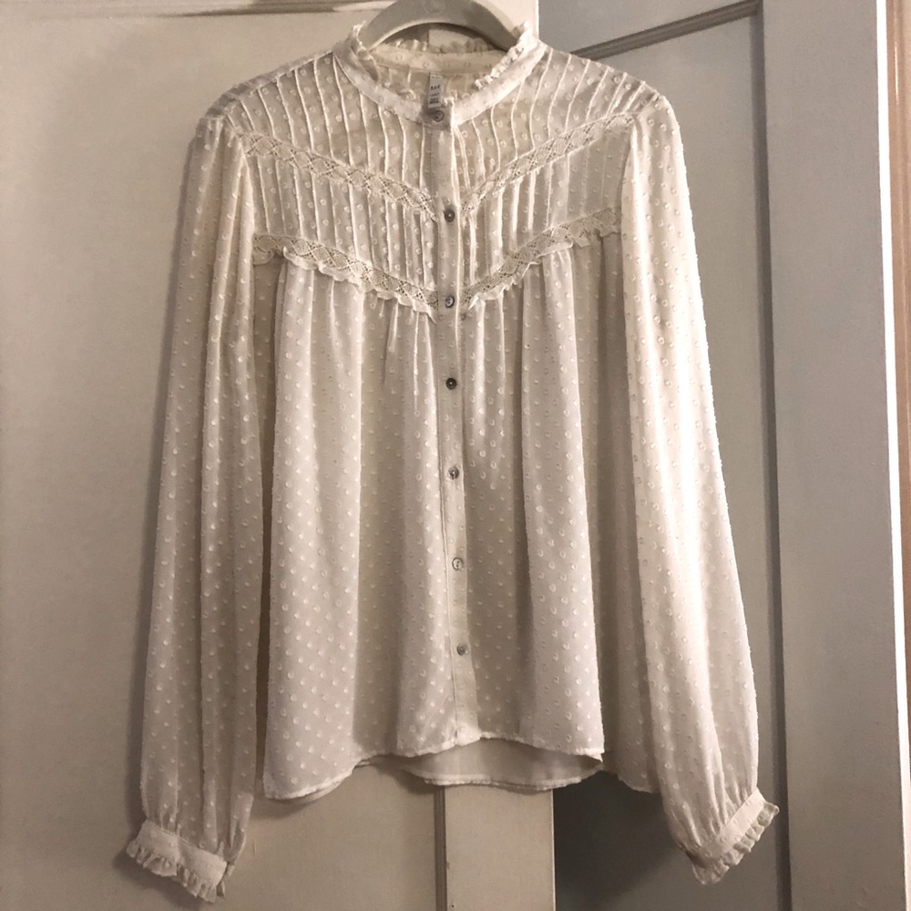 Zara polka dot blouse